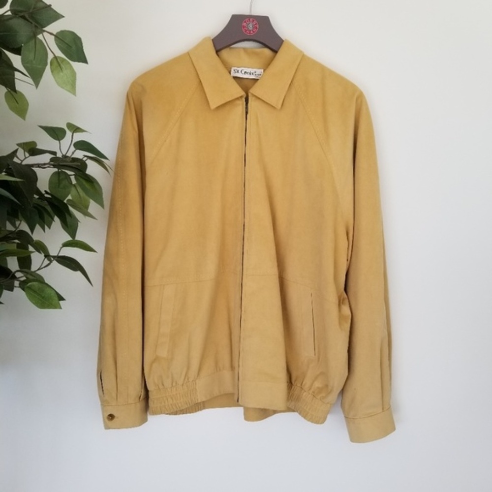 Vintage St. Croix Microfiber Bomber Jacket Size XL